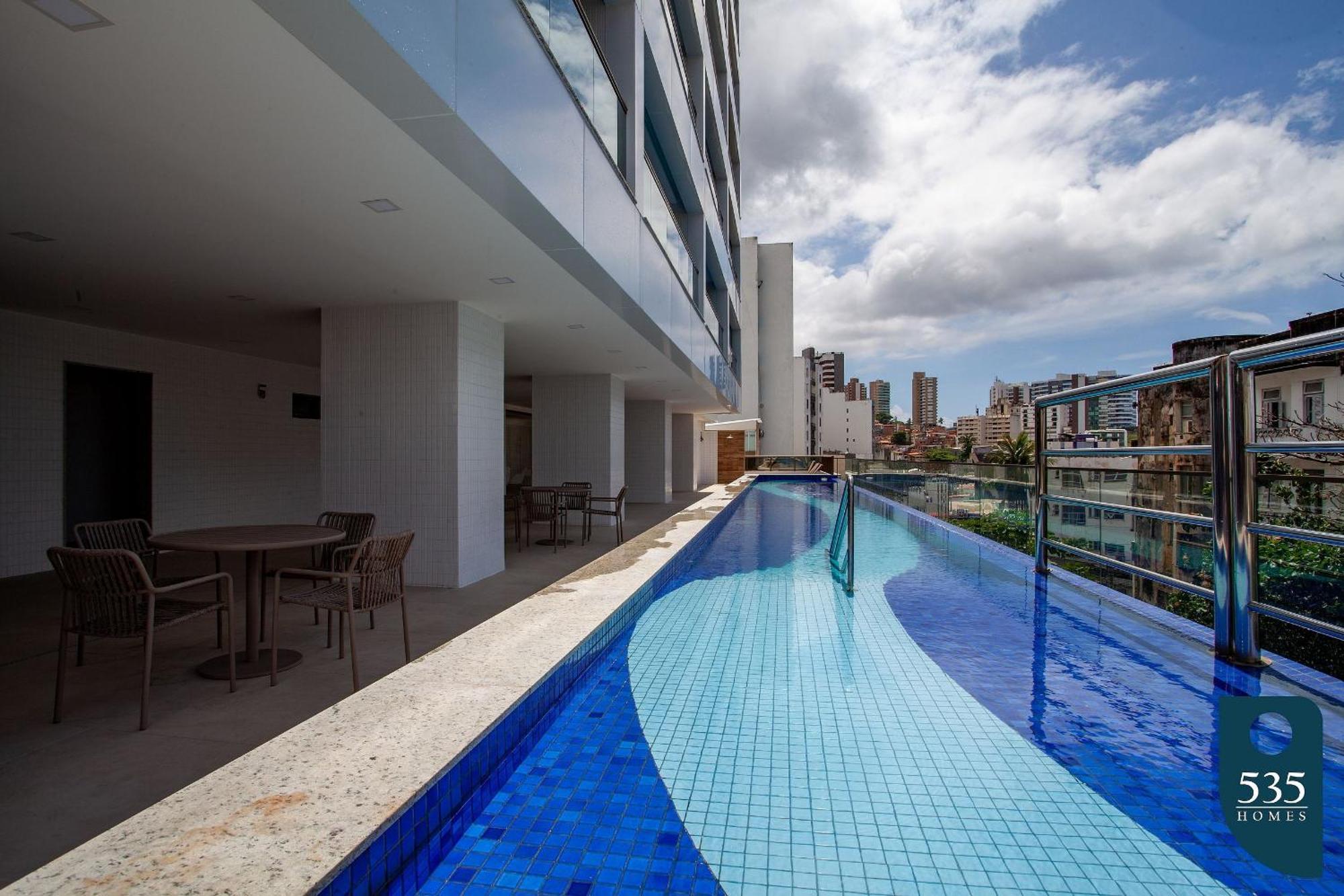 Apartamento Novo Decorado E Equipado Na Barra Com Vista Mar Salvador de Bahía Exterior foto