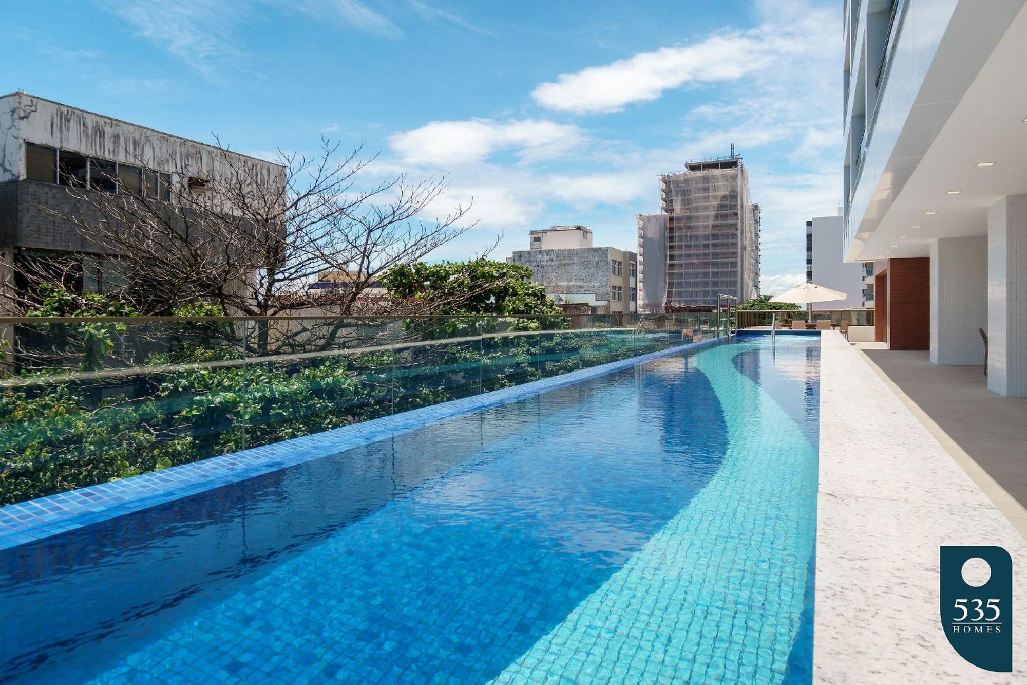 Apartamento Novo Decorado E Equipado Na Barra Com Vista Mar Salvador de Bahía Exterior foto