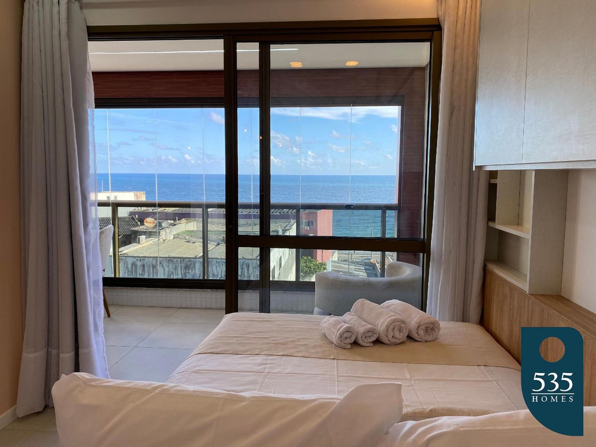 Apartamento Novo Decorado E Equipado Na Barra Com Vista Mar Salvador de Bahía Exterior foto