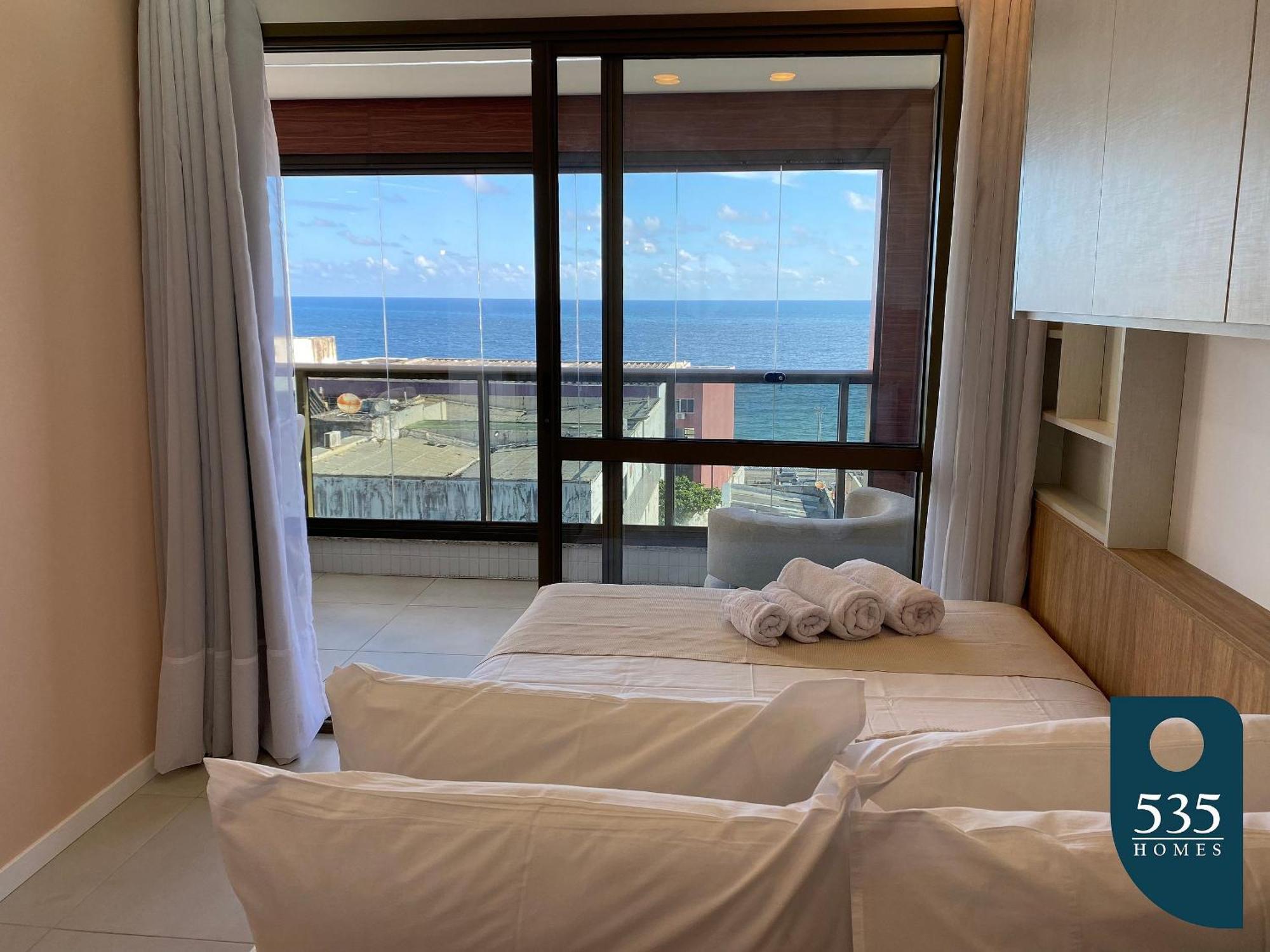 Apartamento Novo Decorado E Equipado Na Barra Com Vista Mar Salvador de Bahía Exterior foto