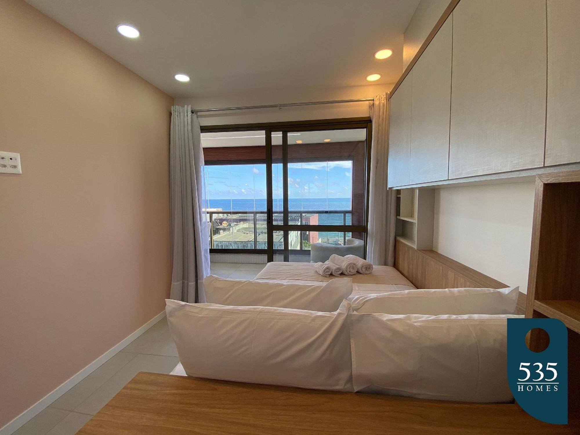 Apartamento Novo Decorado E Equipado Na Barra Com Vista Mar Salvador de Bahía Exterior foto